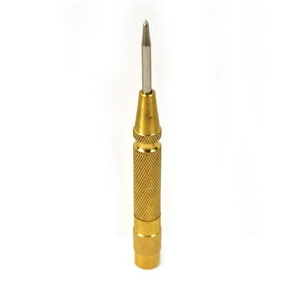 Big Horn Automatic Center Punch with 5 Inch Long Brass Handle 19864